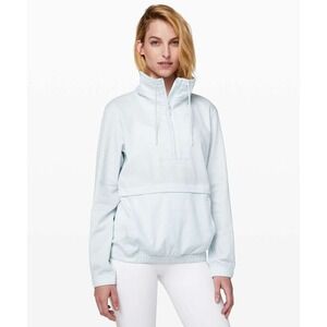 Lululemon Pack Light Pullover‎ *Packable Half-Zip Jacket - Ocean Air Size 4